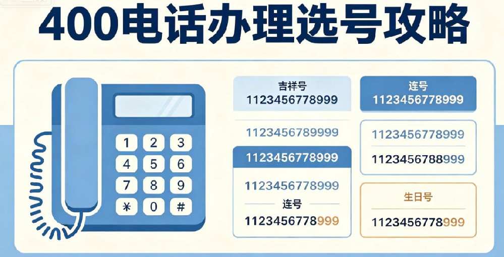 400电话办理选号攻略！教你选到靓号