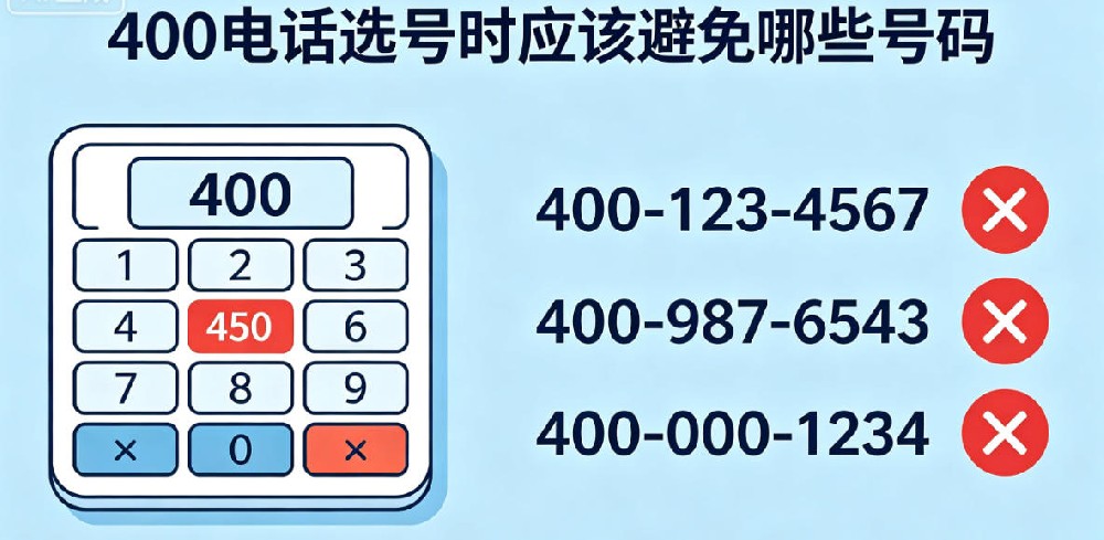 400电话选号时应该避免哪些号码？